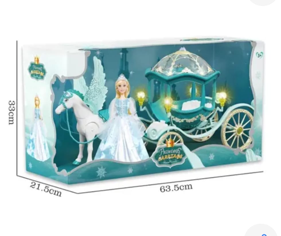 PRINCESA CON CABALLO Y CARRUAJE - 384A - Imagen 3