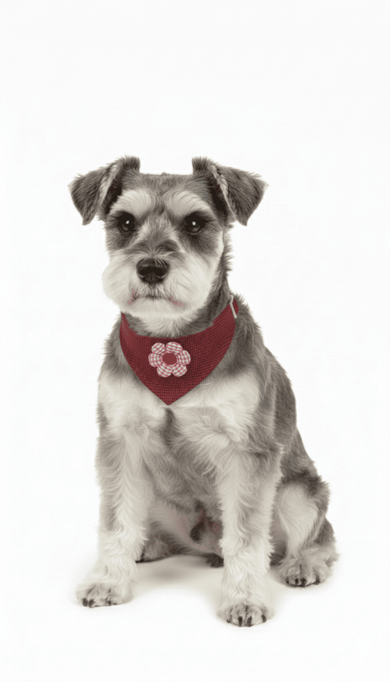 COLLAR MASCOTA PAÑOLETA CON FLOR PARA PERRO MEDIANO - ZJ231709