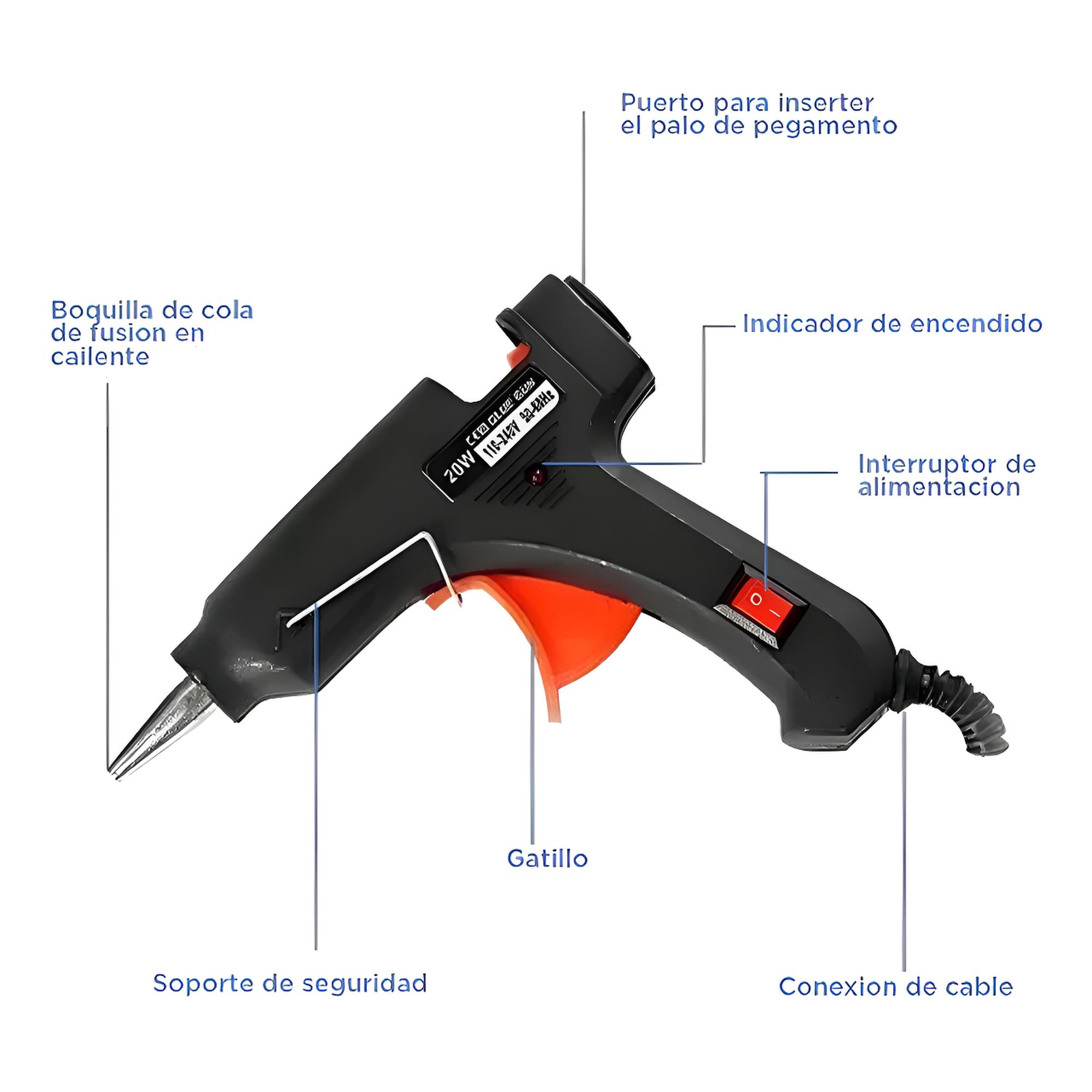 PISTOLA 20W APLICADOR SILICONA - ZJ231337 - Imagen 4