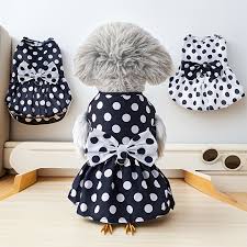 VESTIDO MASCOTA, CIRCULOS BLANCOS TALLAS:   S, M, L Y XL - ZJ225176