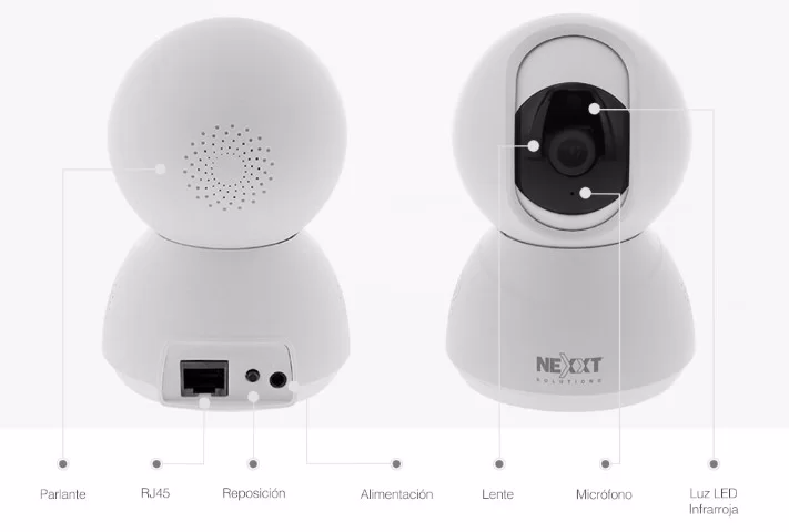 CÁMARA DE SEGURIDAD INTELIGENTE WI-FI PTZ 2K - NHC-IP10 - Imagen 3
