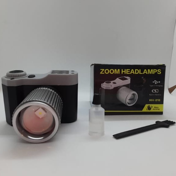 LINTERNA MINERA FRONTAL RECARGABLE WH-818 - 1000016 - Imagen 2