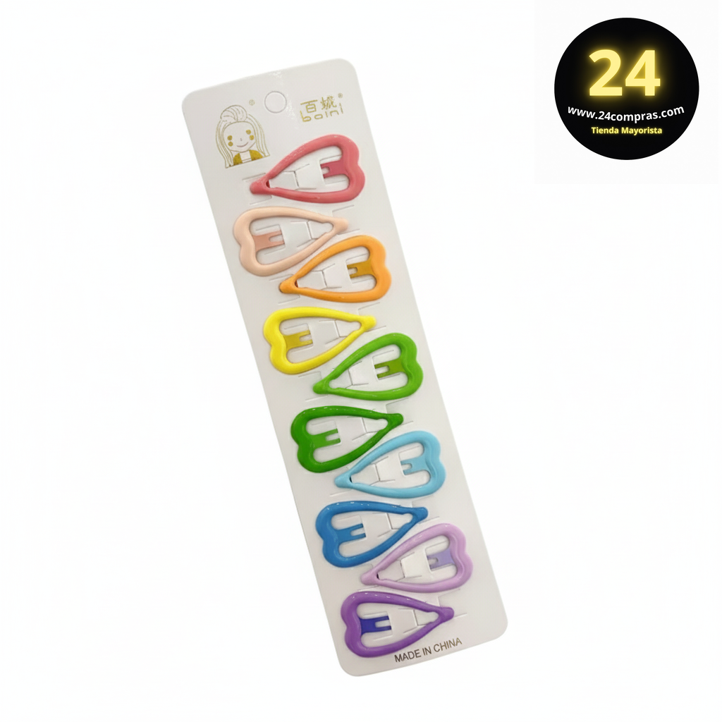 HEBILLAS PARA EL CABELLO COLORES SURTIDOSX 10 UNIDADES ZJ222107 - Imagen 2