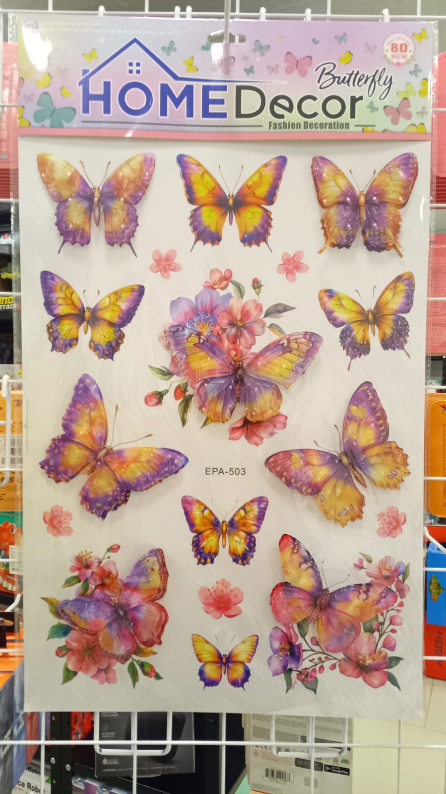 MARIPOSAS ADHESIVOS PARED X12 - EPA-503  ZJ225479