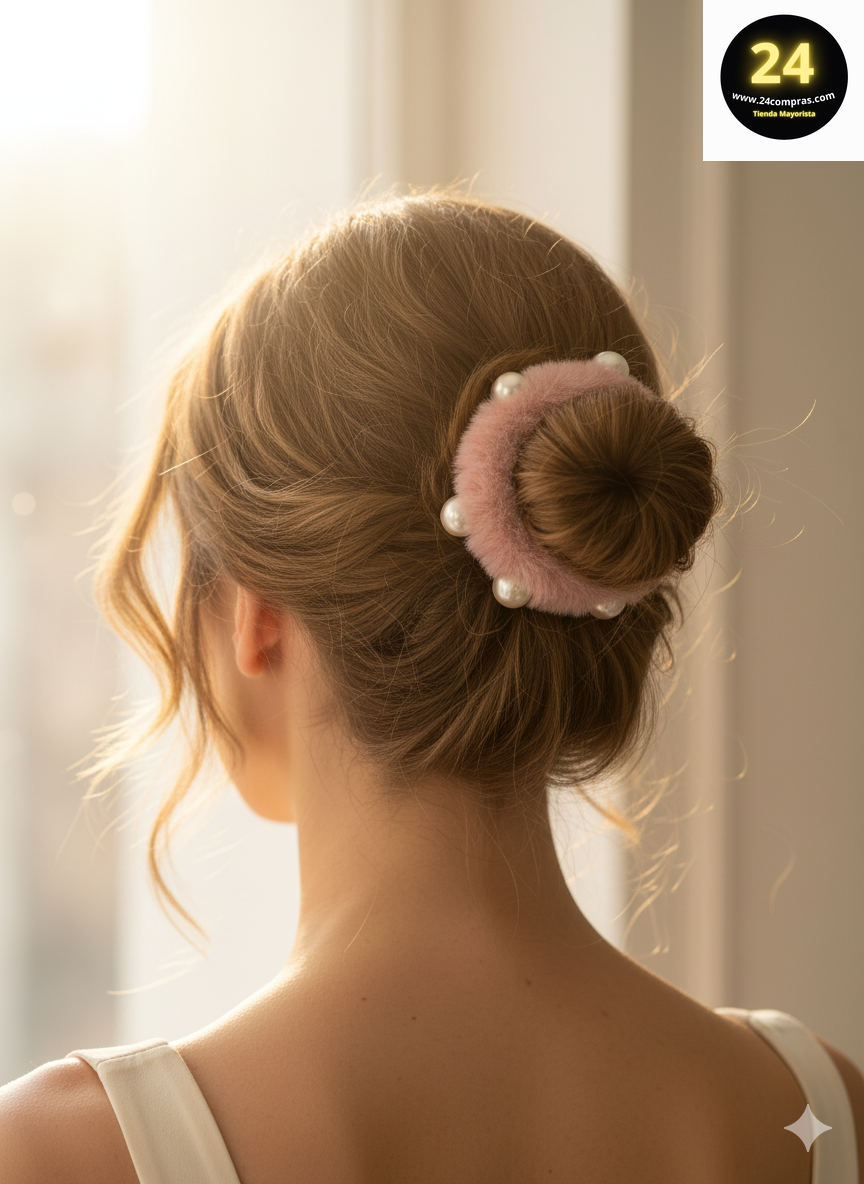 COLETERO ESPONJOSO CON PERLAS  ZJ230759 - Imagen 2