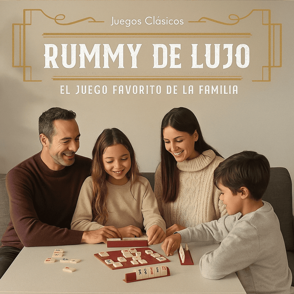 JUEGO RUMMY DE LUJO LATA 10064