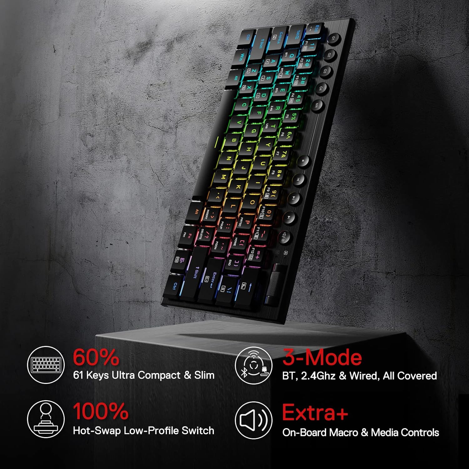 TECLADO MECÁNICO GAMERS REDRAGON K632-RGB NOCTIS - Imagen 2