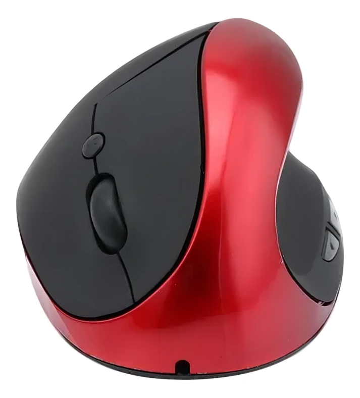 MOUSE ERGONÓMICO VERTICAL INALÁMBRICO ROJO - WB882 - Imagen 2
